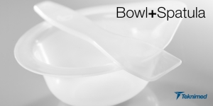 Mixing bowl with spatula